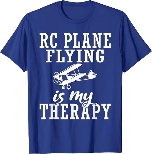 Vista 12 de RC Plane Flying is My Therapy RC Plane T-Shirt Asphalt Grey