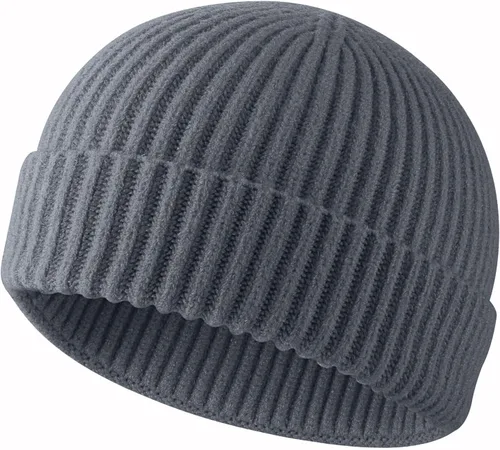 Vista 66 de ROYBENS Swag Wool Knit Cuff Short Fisherman Beanie for Men Women Winter Hat 1 albaricoque