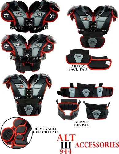 Vista 4 de TAG ALT II - Almohadilla trasera protectora de fútbol para adultos