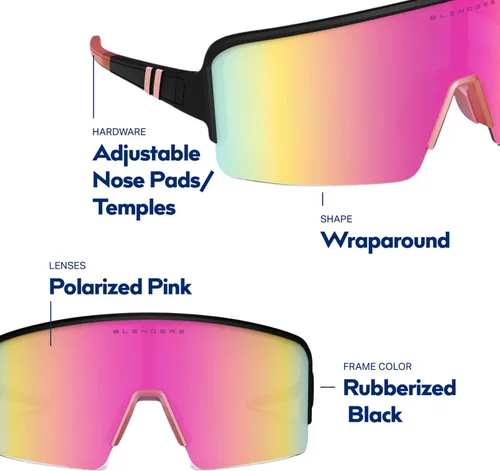 Vista 50 de Blenders Eyewear Eclipse X2 - Gafas de sol polarizadas - Lente envolvente - 100% protección UV - Para hombres y mujeres