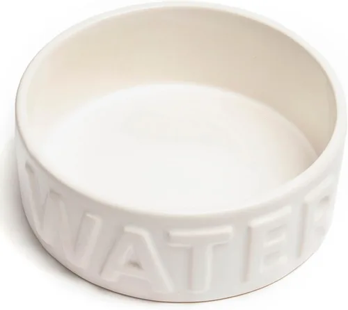 Vista 12 de Park Life Designs Cuenco para mascotas Agua clásica (pequeño, blanco)