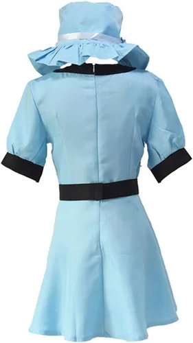 Vista 4 de Gegexli Disfraz de anime Steins Gate de Mayuri Shiina azul vestidos de Halloween fiesta