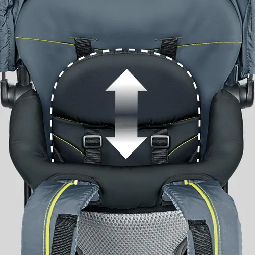 Vista 7 de Chicco SmartSupport Mochila portadora con marco de aluminio, mochila ligera para bebé, solar/gris