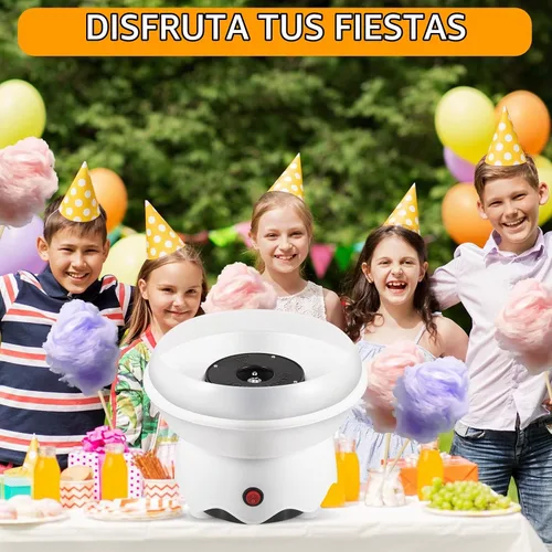 Vista 6 de Mini Máquina de Algodón de Azúcar, Incluye Cuchara de Azúcar, Palitos Máquina de Algodón de Azúcar para Fiesta de Cumpleaños, Regalos, Usos
