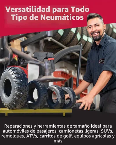Vista 8 de TECH Permacure - Kit de tapones para neumáticos de pasajeros, el kit de reparación de neumáticos planos ideal para automóviles de pasajeros