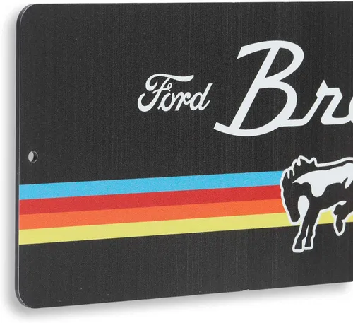 Vista 39 de Ford Logo Evolution - Letrero de metal vertical en relieve – Letrero vintage de Ford para garaje o cueva de hombre