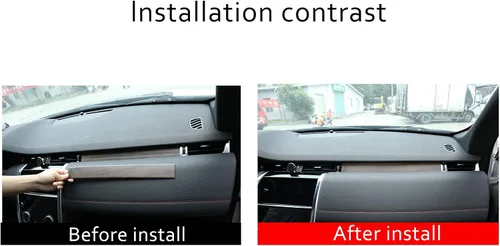 Vista 2 de YIWANG ABS Original madera grano centro control consola tablero tablero accesorios para Land Rover Discovery Sport 2019 2020