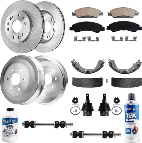 Vista 49 de Detroit Axle - 4 rotores de freno para Ford 1994-2004 Mustang, rotores de freno de disco delanteros y traseros 1995 1996 1997 1998 1999 2000 2001