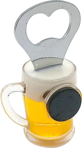 Vista 5 de Abrebotellas con forma de taza de cerveza, práctico abridor de vino de acero inoxidable, accesorios de cocina (forma de taza de cerveza)