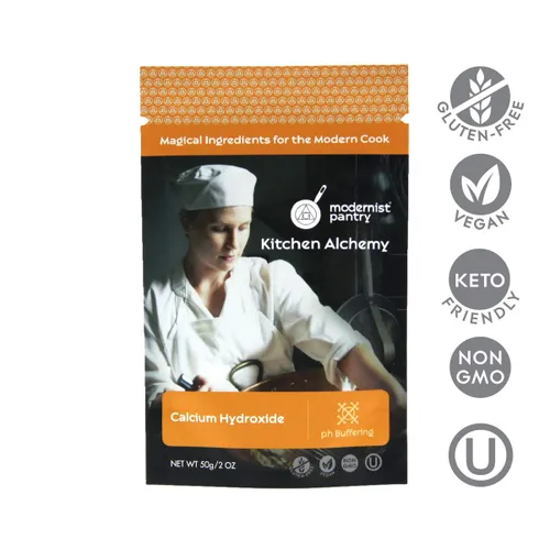 Vista 2 de Hidróxido de calcio puro [lima apagada] Sin OMG Vegano sin gluten - 50g/2oz