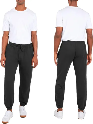Vista 3 de Andrew Scott Pantalones deportivos de forro polar para hombre Paquete múltiple Pantalones deportivos holgados para entrenamiento, correr