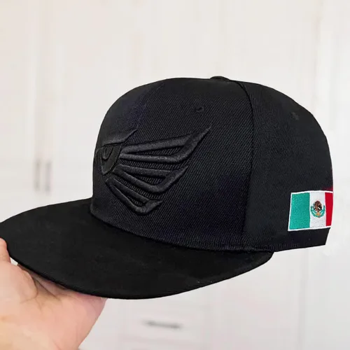 Vista 4 de EXIGENT Gorra de béisbol de México, ajustable, logotipo bordado