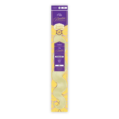 Vista 2 de Outre Paquete de mezcla de cabello humano de primera calidad, paquete brasileño de mezcla de cabello natural, cuerpo natural (18-36 pulgadas)