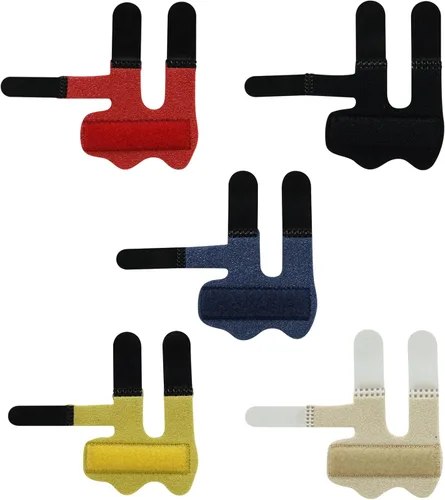 Vista 7 de 5 férulas para dedos, gatillo y mazo Envoltura para dedos con soporte de aluminio para artritis y dedo mazo; soporte ajustable transpirable