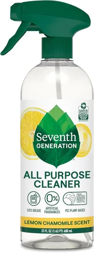 Vista 16 de Seventh Generation Limpiador Multiusos, Transparente y Sin Fragancia, Corta Grasa, 23 onzas líquidas