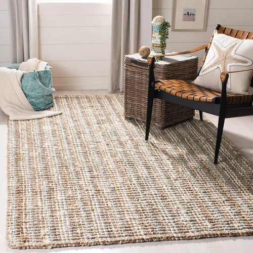 Vista 38 de SAFAVIEH Alfombra 2x3 - Colección de fibra natural - Marrón, yute hecho a mano, estilo granja, textura gruesa de pelo grueso (NF447D)