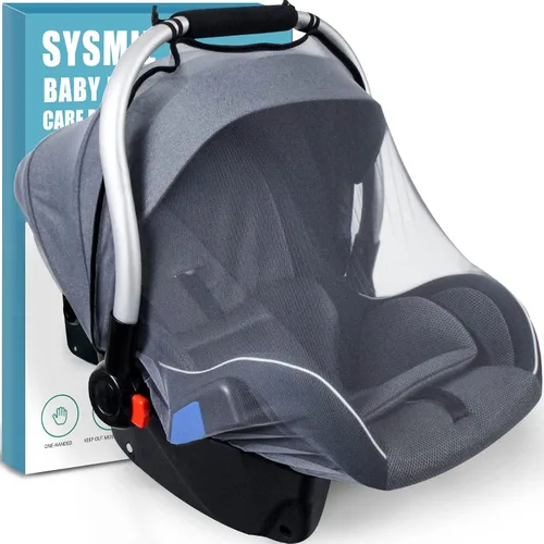 Vista 8 de Sysmie Mosquitera de bebé para asiento de coche infantil y cochecito Doona Negro