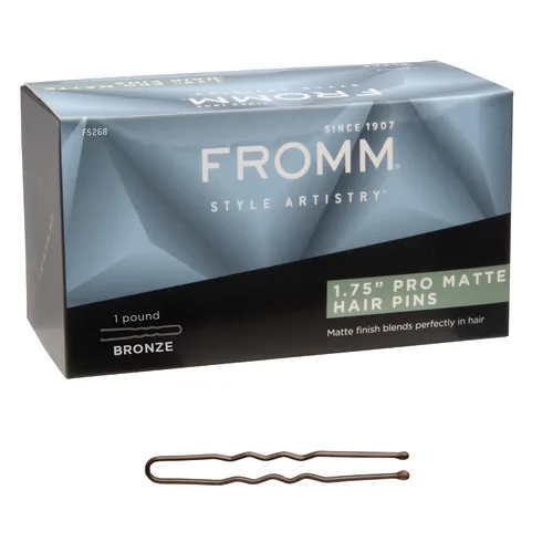 Vista 8 de Fromm Horquillas de pelo negro mate de 2 pulgadas, prensadas antideslizantes con fuerte sujeción y puntas de bola, estilo seguro durante todo el día