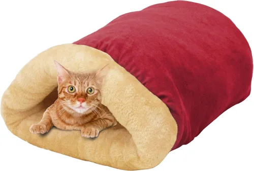 Vista 8 de Cama para gatos 4 en 1 con autocalentamiento para dormir, cueva