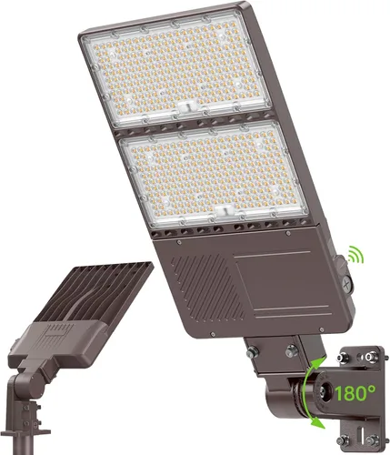 Vista 14 de Luz LED para estacionamiento con certificación UL, 150 W, 120 W, 90 W, ajustable, con fotocélula de 22500 lm, caja de zapatos, luces de inundación