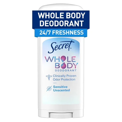 Vista 13 de Desodorante Secret en Barra para Todo el Cuerpo para Mujeres, Aroma a Lila y Ninfa del Agua, Barra de Desodorante sin Aluminio, Protección contra