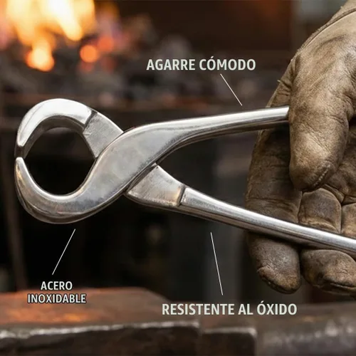 Vista 3 de Extractor y esparcidor de zapatos de caballos de herradura, herramienta de casquillo de acero inoxidable resistente para herradura, herramientas