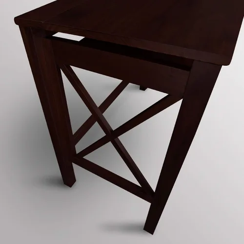 Vista 12 de Casual Home Montego - Escritorio plegable con bandeja extraíble, color espresso