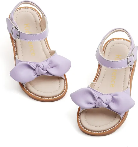 Vista 26 de Kiderence Sandalias de niña de las flores para niñas pequeñas, zapatos de Ck303 Oro