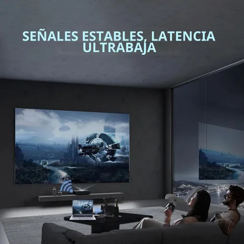 Vista 7 de Transmisor y receptor HDMI inalámbrico, salida de decodificación 4K 1080P, kit extensor inalámbrico HDMI portátil Plug&Play, soporte 5.8G/2.4G