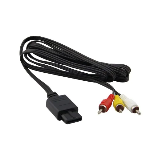 Vista 5 de WiCareYo AC Power Supply Adapter Wall Charger US Plug with Composite AV Cable for Gamecube System NGC Console