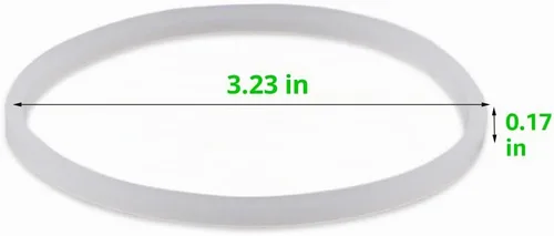 Vista 2 de Anillo de sellado de junta de goma de repuesto compatible con Ninja Blender (4 piezas de 3.2 pulgadas)