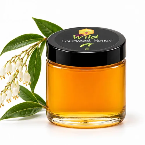 Vista 10 de Bee Wild Miel orgánica sin filtrar 100% pura cruda - Gallberry, 3 onzas