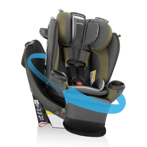 Vista 11 de Evenflo Revolve360 Extend Asiento de Auto Convertible con Rotación de 360 Grados, Orientado Hacia Atrás Extendido, Orientado Hacia Adelante, Modo