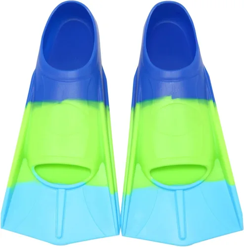 Vista 15 de Aletas de Natación para Niños, Aletas Cortas Cómodas para Natación de Vueltas y Entrenamiento para Niños, Niñas, Niños, Principiantes