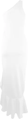 Vista 7 de Vestido de baile de graduación con volantes divididos para mujer vestido de fiesta elegante formal elegante y vestido largo de noche