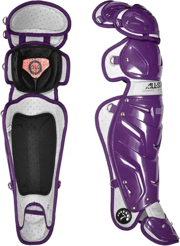 Vista 4 de All-Star Adult System 7 - Protector de piernas, recortado gris, corto de 15.5 pulgadas de longitud