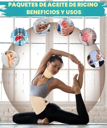 Vista 6 de MUZAMOX Paquete de Aceite de Ricino con Envoltorio y Juego de Botella de Vidrio de 8 fl.oz, Incluye Aceite de Ricino Orgánico Prensado en Frío y Sin