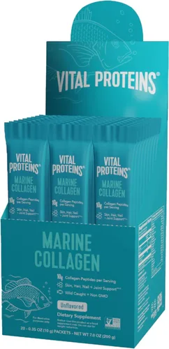 Vista 10 de Vital Proteins Marine Collagen Peptides - Suplemento en polvo para piel, cabello, uñas, articulaciones, colágeno hidrolizado, 0.44 onzas por