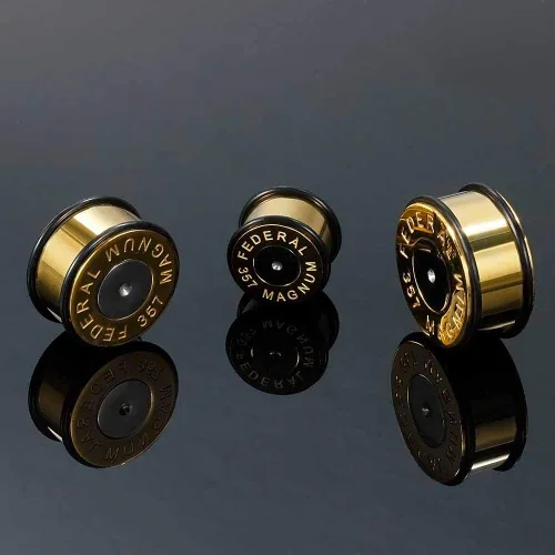 Vista 6 de COOEAR - Dilatadores de acero quirúrgico con dos anillos tóricos aretes de estilo piercing, expansor de 0.07 oz (1564) a 58
