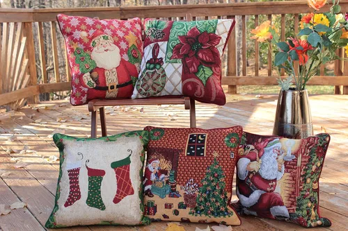 Vista 5 de Tache Home Fashion Funda de almohada 16 x 16 Down The Chimney