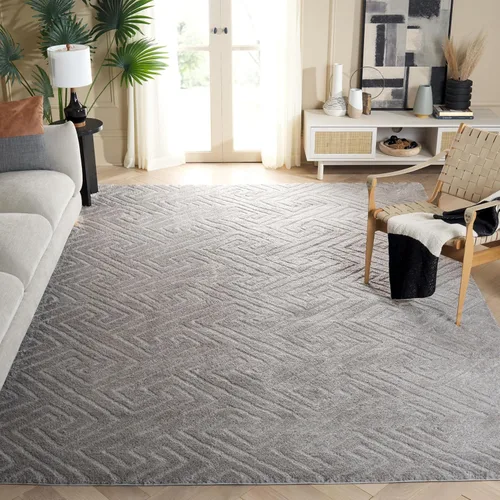 Vista 28 de SAFAVIEH Tahoe Shag Collection - Alfombra de pasillo, 2 x 9 pies, color beige, diseño geométrico, felpa de 1.2 pulgadas de grosor, ideal para zonas