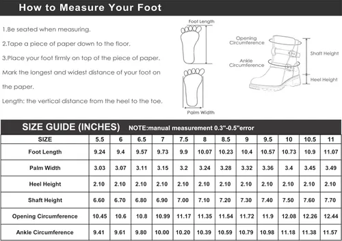 Vista 6 de GLOBALWIN Women's Fur Boots Fashion Combat Ankle Boots For Women