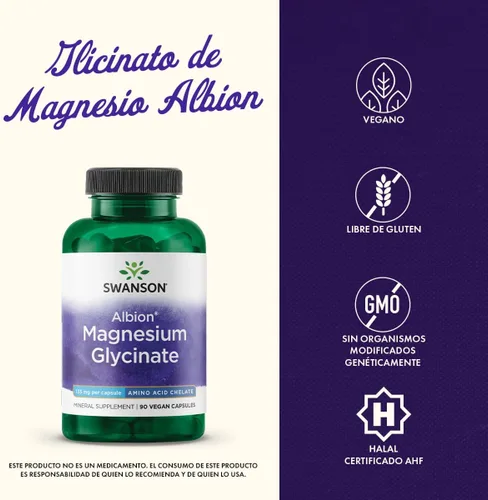 Vista 6 de Albion Magnesio Quelatado 133 mg 90 Cápsulas