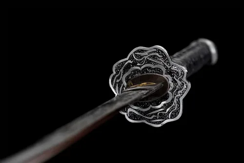 Vista 5 de Sekiro: Shadows Die Twice Cosplay Hecho a mano Real Katana Espada japonesa Samurai Espada 9260 Primavera Acero
