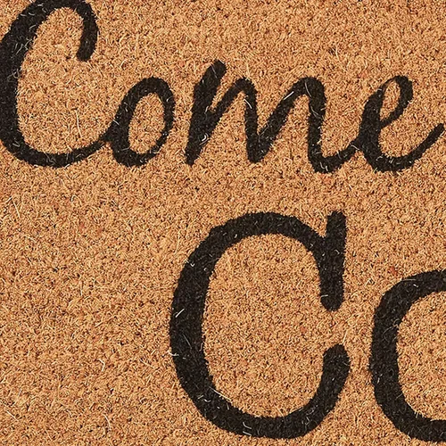 Vista 4 de Park Designs Regresa con el felpudo de café de 1 pies 6 pulgadas x 2 pies 6 pulgadas Fiber Fun Caffeinated Quote Design Durable Long-Term Use