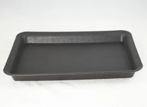 Vista 5 de Maceta rectangular esmaltada para bonsái, cactus y suculentas, bandeja + malla de 12 x 9 x 4 pulgadas, color azul oscuro