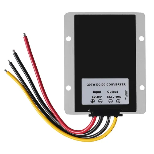 Vista 4 de DIANN Convertidor reductor de voltaje CC de 8 V/40 V a 13.8 V 10 A, regulador de voltaje automático reductor de voltaje, convertidor de potencia