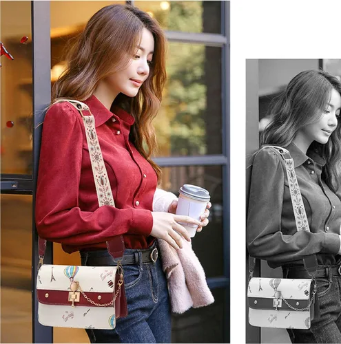 Vista 7 de Jainnowa Lindos monederos para mujer, bolso colorido, bolsos cruzados, bolsos de mano, bolsos de noche, bolsos de hombro para mujer