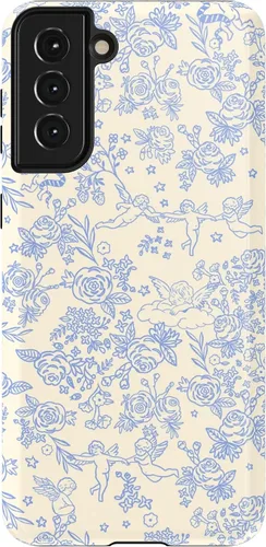 Vista 12 de Casely Funda para Galaxy S21 Here Comes The Sun Colorblock Sunset Diseño protector delgado esencial de doble capa Aquí viene el sol