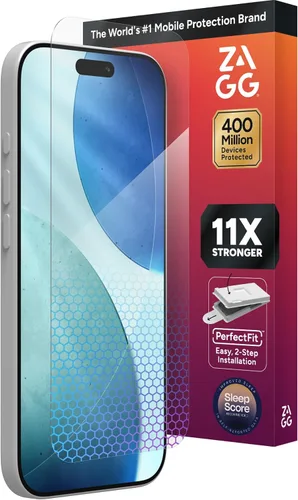 Vista 21 de ZAGG XTR para iPhone SE (3ª/2ª generación), 8, 7, 6s, 6, vidrio, protección D3O de borde a borde, filtro de luz azul, InvisibleShield, sensibilidad